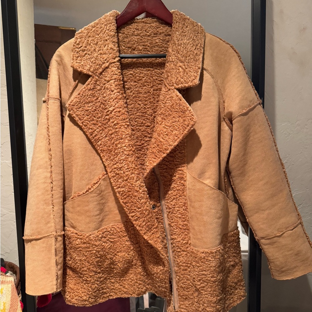 Faux Sherpa Reversible Coat